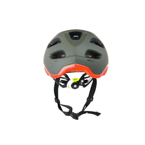 Casco MTB Bontrager Rally WaveCel Olive Grey orange