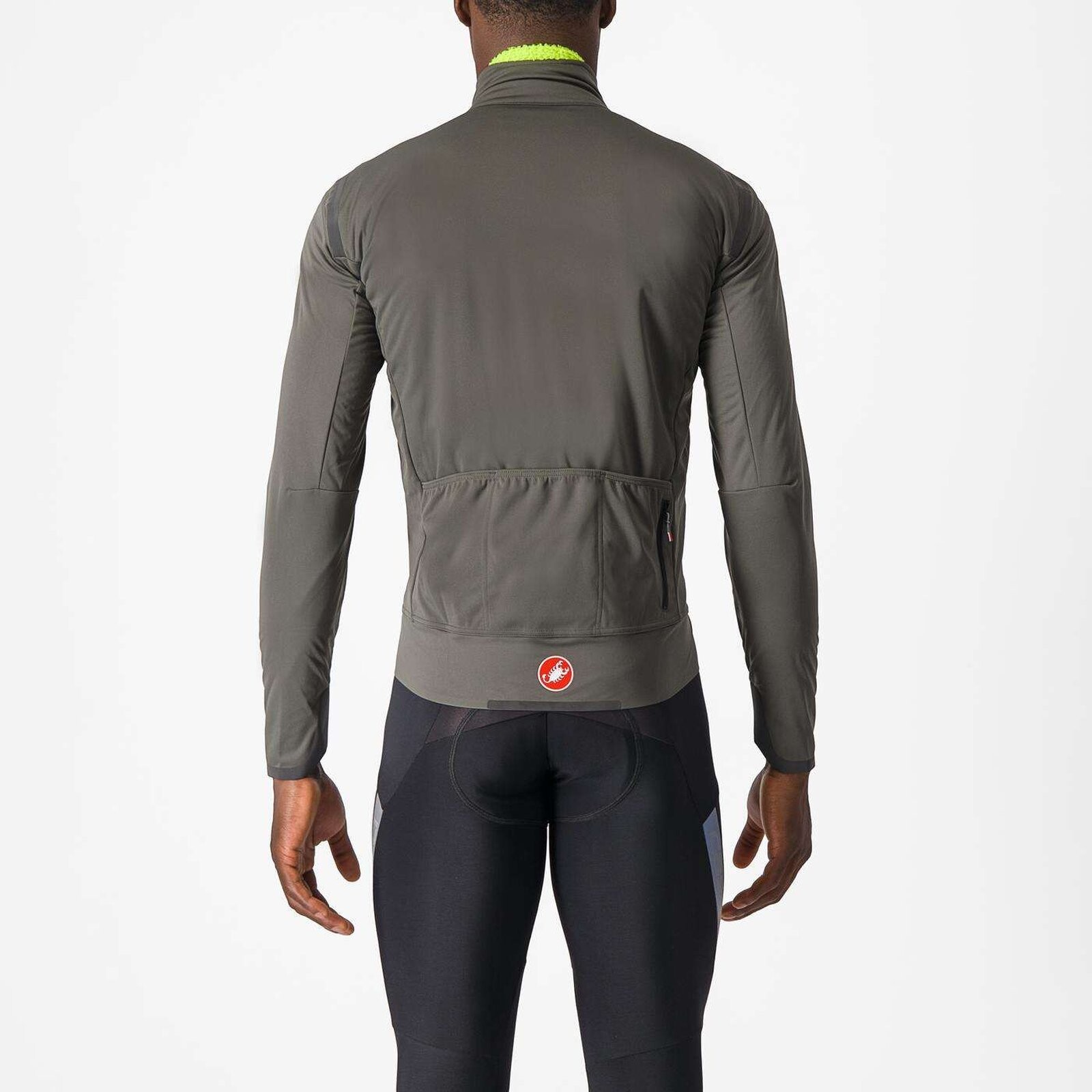 Castelli Alpha Ultimate Insulated Jacket Military Green Black-Electric