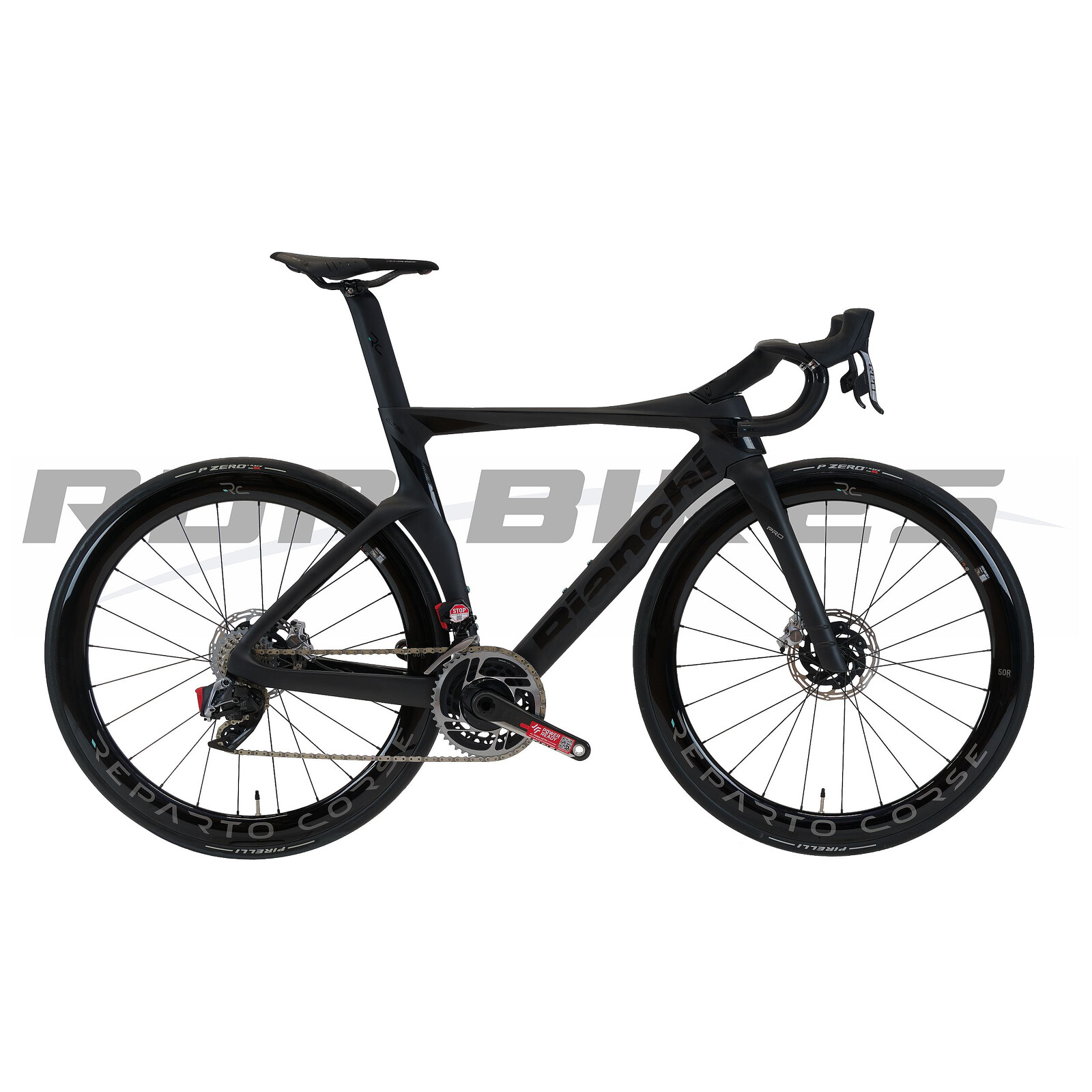 Bianchi Oltre Pro Sram Red eTap AXS 12v Antracite - Nero Reparto Corse 50