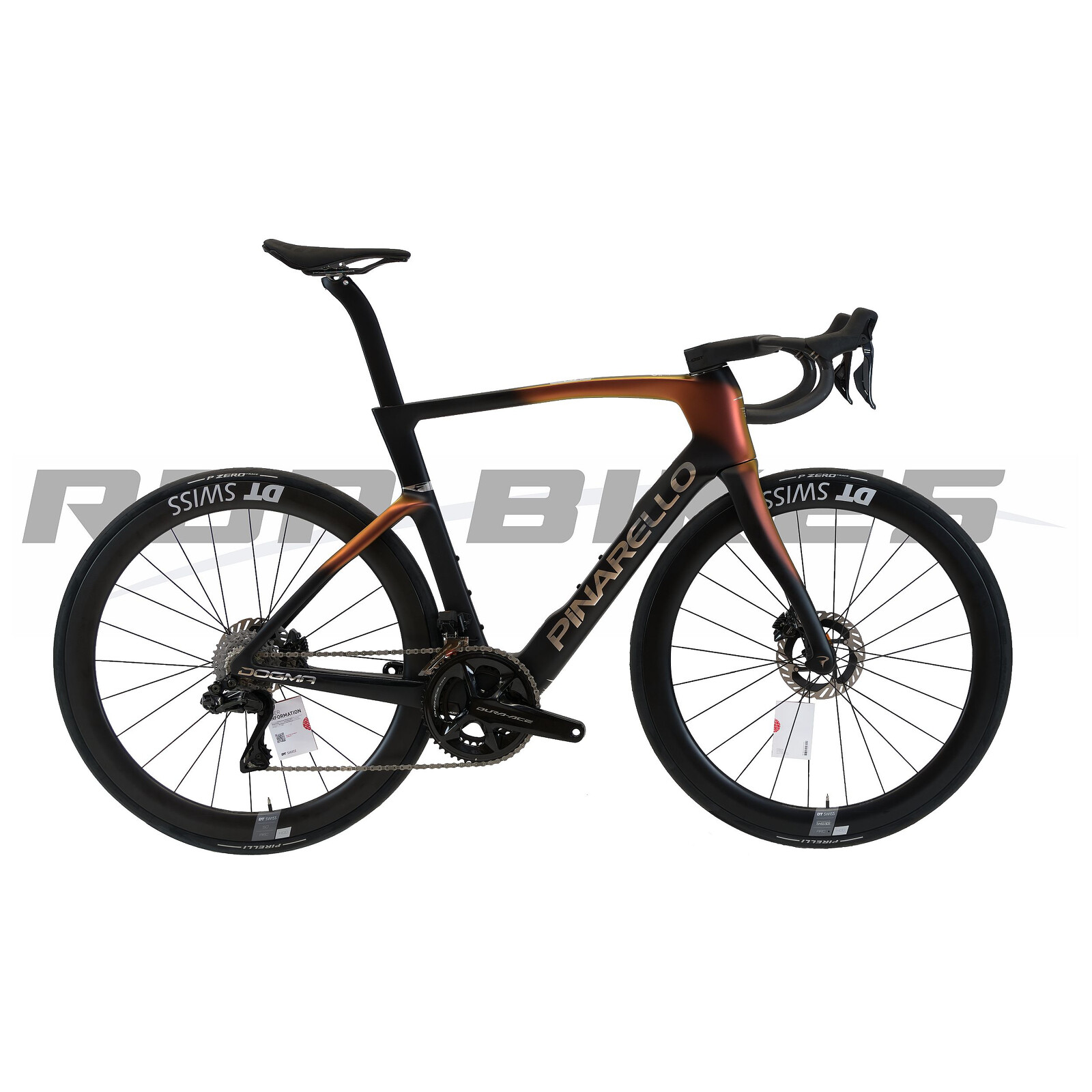 New Pinarello Dogma F Shimano Dura Ace Di2 12V Luxter Red Gold - DT Swiss ARC 1400