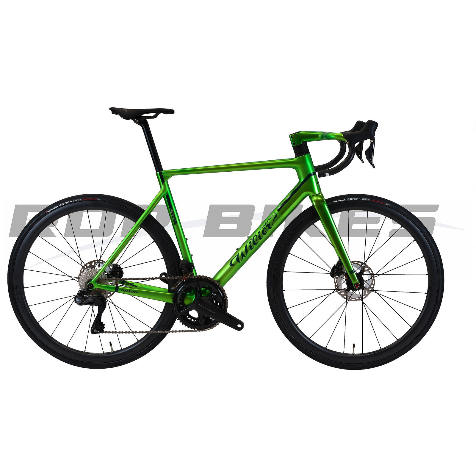 Wilier Verticale SLR Shimano Ultegra Di2 12V Miche Kleos RD 36 Hulk Green - Matt & Glossy